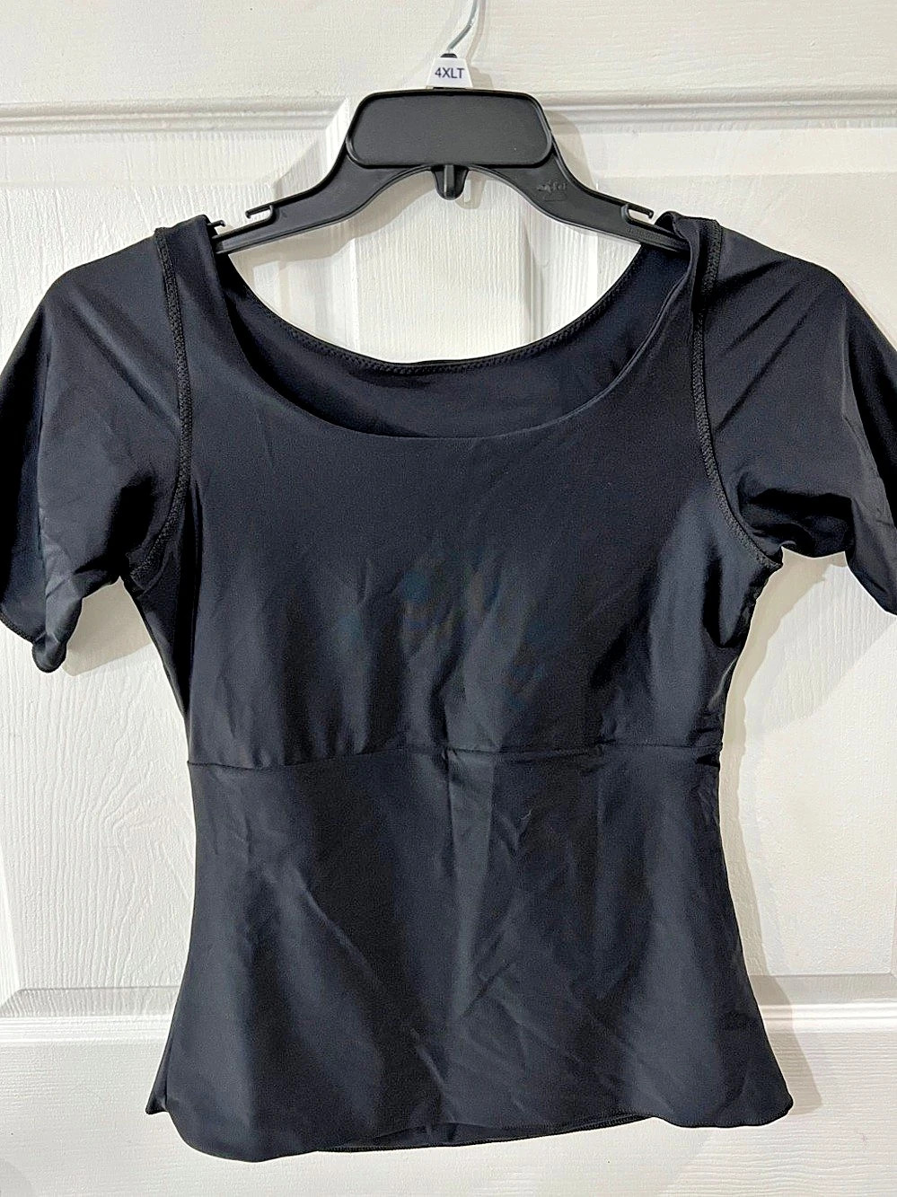 Wear Ease Compression T Shirt Short Sleeve Top Black Large